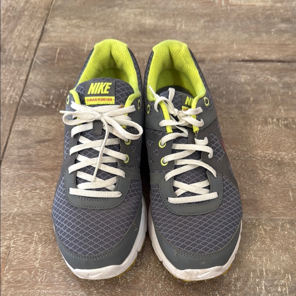 Nike Charcoal and Lime Running Shoes
